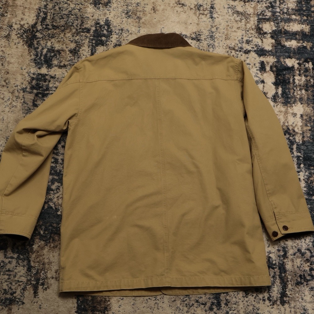 LL Bean Field Barn Coat Mens Large Regular Flannel Cotton Lined Chore - Picture 12 of 12